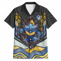 Parramatta Eels Hawaiian Shirt The Scream of Lightning Eyes - Indigenous Dot Ripping Effect