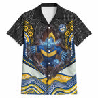 Parramatta Eels Hawaiian Shirt The Scream of Lightning Eyes - Indigenous Dot Ripping Effect