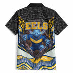 Parramatta Eels Hawaiian Shirt The Scream of Lightning Eyes - Indigenous Dot Ripping Effect