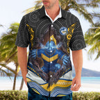 Parramatta Eels Hawaiian Shirt The Scream of Lightning Eyes - Indigenous Dot Ripping Effect