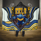 Parramatta Eels Hooded Blanket The Scream of Lightning Eyes - Indigenous Dot Ripping Effect