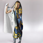 Parramatta Eels Hooded Blanket The Scream of Lightning Eyes - Indigenous Dot Ripping Effect