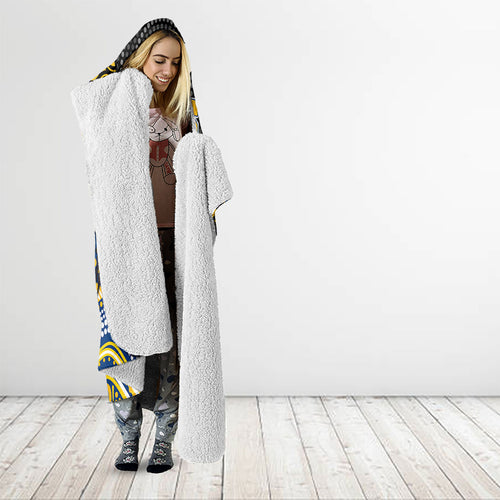 Parramatta Eels Hooded Blanket The Scream of Lightning Eyes - Indigenous Dot Ripping Effect