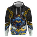 Parramatta Eels Hoodie The Scream of Lightning Eyes - Indigenous Dot Ripping Effect