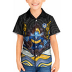Parramatta Eels Kid Hawaiian Shirt The Scream of Lightning Eyes - Indigenous Dot Ripping Effect