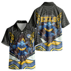 Parramatta Eels Kid Hawaiian Shirt The Scream of Lightning Eyes - Indigenous Dot Ripping Effect