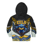 Parramatta Eels Kid Hoodie The Scream of Lightning Eyes - Indigenous Dot Ripping Effect