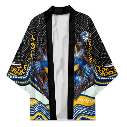Parramatta Eels Kimono The Scream of Lightning Eyes - Indigenous Dot Ripping Effect