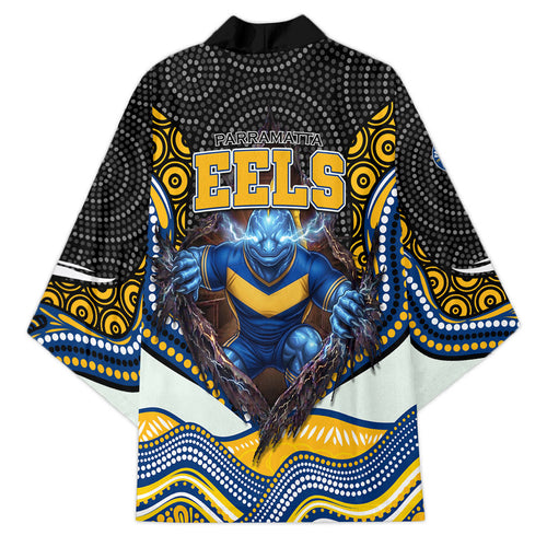 Parramatta Eels Kimono The Scream of Lightning Eyes - Indigenous Dot Ripping Effect
