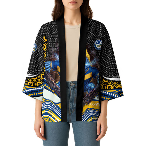 Parramatta Eels Kimono The Scream of Lightning Eyes - Indigenous Dot Ripping Effect