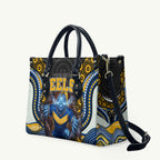 Parramatta Eels Leather Bag The Scream of Lightning Eyes - Indigenous Dot Ripping Effect