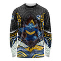 Parramatta Eels Long Sleeve Shirt The Scream of Lightning Eyes - Indigenous Dot Ripping Effect