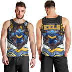 Parramatta Eels Men Tank Top The Scream of Lightning Eyes - Indigenous Dot Ripping Effect