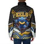 Parramatta Eels Padded Jacket The Scream of Lightning Eyes - Indigenous Dot Ripping Effect