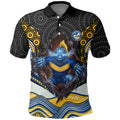 Parramatta Eels Polo Shirt The Scream of Lightning Eyes - Indigenous Dot Ripping Effect
