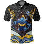 Parramatta Eels Polo Shirt The Scream of Lightning Eyes - Indigenous Dot Ripping Effect