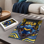 Parramatta Eels Puzzle The Scream of Lightning Eyes - Indigenous Dot Ripping Effect