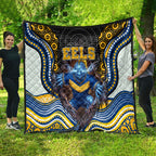 Parramatta Eels Quilt The Scream of Lightning Eyes - Indigenous Dot Ripping Effect