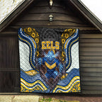 Parramatta Eels Quilt The Scream of Lightning Eyes - Indigenous Dot Ripping Effect