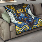 Parramatta Eels Quilt The Scream of Lightning Eyes - Indigenous Dot Ripping Effect