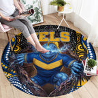 Parramatta Eels Round Carpet The Scream of Lightning Eyes - Indigenous Dot Ripping Effect
