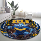Parramatta Eels Round Carpet The Scream of Lightning Eyes - Indigenous Dot Ripping Effect