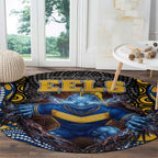 Parramatta Eels Round Carpet The Scream of Lightning Eyes - Indigenous Dot Ripping Effect