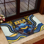 Parramatta Eels Rubber Doormat The Scream of Lightning Eyes - Indigenous Dot Ripping Effect