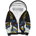 Parramatta Eels Sherpa Hoodie The Scream of Lightning Eyes - Indigenous Dot Ripping Effect