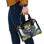 Parramatta Eels Shoulder Handbag The Scream of Lightning Eyes - Indigenous Dot Ripping Effect