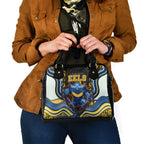 Parramatta Eels Shoulder Handbag The Scream of Lightning Eyes - Indigenous Dot Ripping Effect