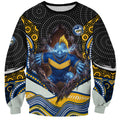 Parramatta Eels Sweatshirt The Scream of Lightning Eyes - Indigenous Dot Ripping Effect