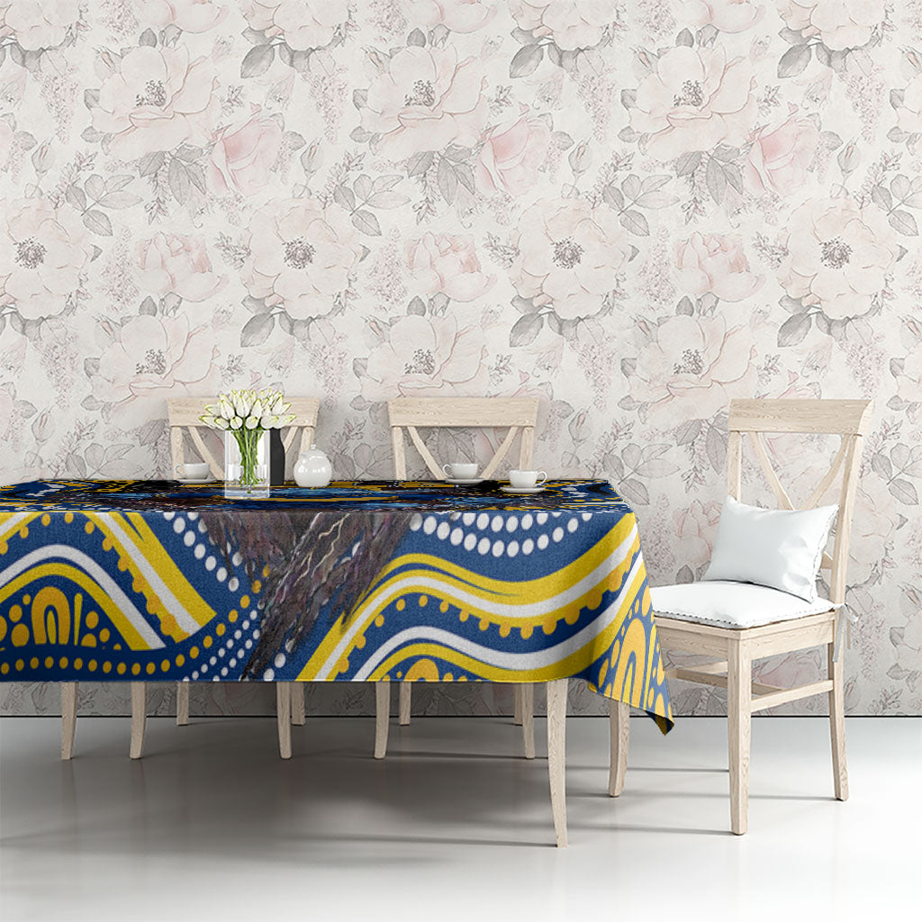 Parramatta Eels Tablecloth The Scream of Lightning Eyes - Indigenous Dot Ripping Effect