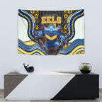 Parramatta Eels Tapestry The Scream of Lightning Eyes - Indigenous Dot Ripping Effect