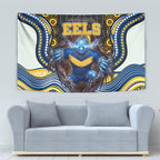 Parramatta Eels Tapestry The Scream of Lightning Eyes - Indigenous Dot Ripping Effect