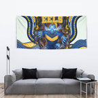 Parramatta Eels Tapestry The Scream of Lightning Eyes - Indigenous Dot Ripping Effect