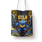 Parramatta Eels Tote Bag The Scream of Lightning Eyes - Indigenous Dot Ripping Effect
