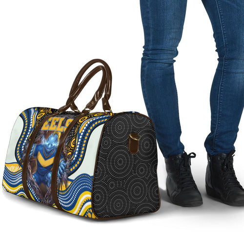 Parramatta Eels Travel Bag The Scream of Lightning Eyes - Indigenous Dot Ripping Effect