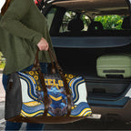 Parramatta Eels Travel Bag The Scream of Lightning Eyes - Indigenous Dot Ripping Effect