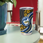 Parramatta Eels Tumbler Cup The Scream of Lightning Eyes - Indigenous Dot Ripping Effect