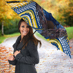 Parramatta Eels Umbrella The Scream of Lightning Eyes - Indigenous Dot Ripping Effect