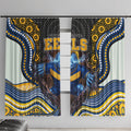 Parramatta Eels Window Curtain The Scream of Lightning Eyes - Indigenous Dot Ripping Effect