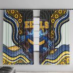 Parramatta Eels Window Curtain The Scream of Lightning Eyes - Indigenous Dot Ripping Effect