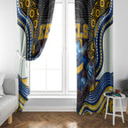 Parramatta Eels Window Curtain The Scream of Lightning Eyes - Indigenous Dot Ripping Effect