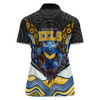Parramatta Eels Women Polo Shirt The Scream of Lightning Eyes - Indigenous Dot Ripping Effect