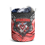 St George Illawarra Dragons Laundry Basket The Scream of Lightning Eyes - Indigenous Dot Ripping Effect