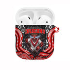 St George Illawarra Dragons AirPods Case The Scream of Lightning Eyes - Indigenous Dot Ripping Effect