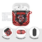 St George Illawarra Dragons AirPods Case The Scream of Lightning Eyes - Indigenous Dot Ripping Effect