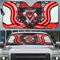 St George Illawarra Dragons Auto Sun Shade The Scream of Lightning Eyes - Indigenous Dot Ripping Effect