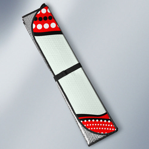 St George Illawarra Dragons Auto Sun Shade The Scream of Lightning Eyes - Indigenous Dot Ripping Effect
